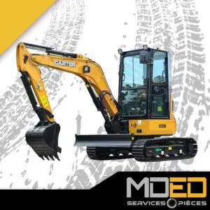 Mini-pelle Carter CT36B zéro déport arrière