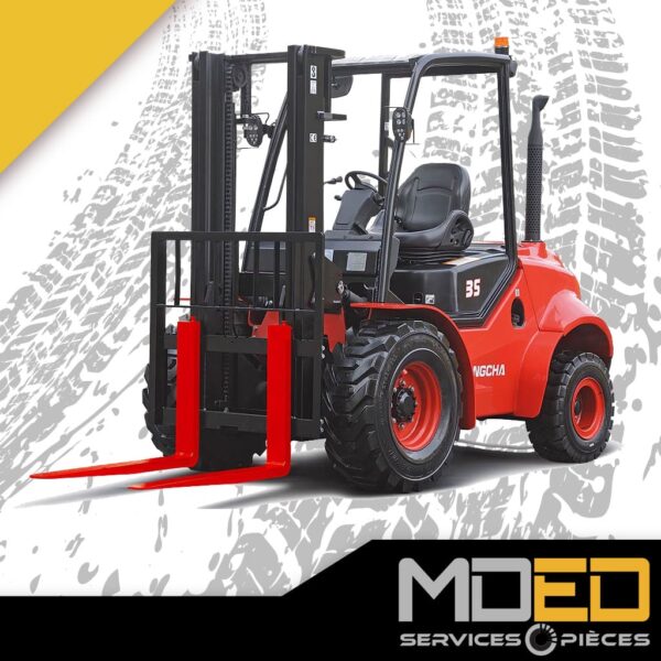 chariot élévateur hangcha cpcd35 3.5 tonnes 4x4 diesel
