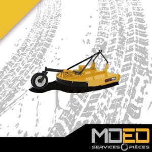 Rotary cutter MK Martin PRC48SC-C 48 po monté sur tracteur compact