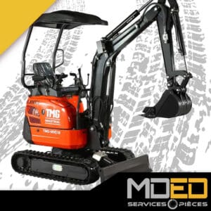Mini-pelle TMG-MVE18 1,8 t avec moteur Kubota 16 HP