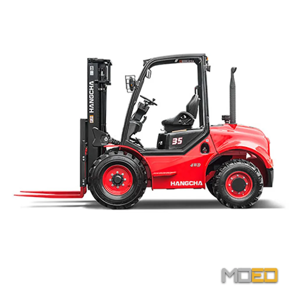 Chariot élévateur tout terrain Hangcha CPCD35 4WD vue de côté