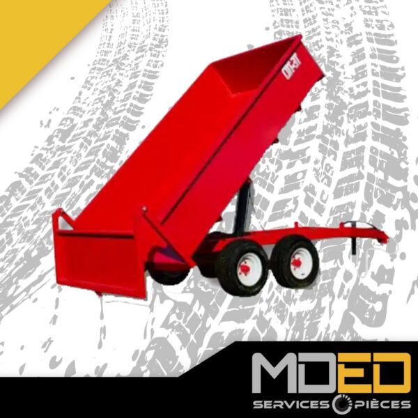 Remorque Creekbank CDT5T 5 tonnes attelée à un tracteur