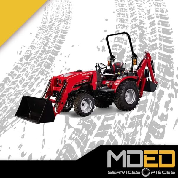 Mahindra 2123 HST 4WD avec chargeur frontal et rétro-excavatrice