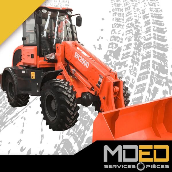 Everun ER2500 4WD chargeur articulé compact avec cabine