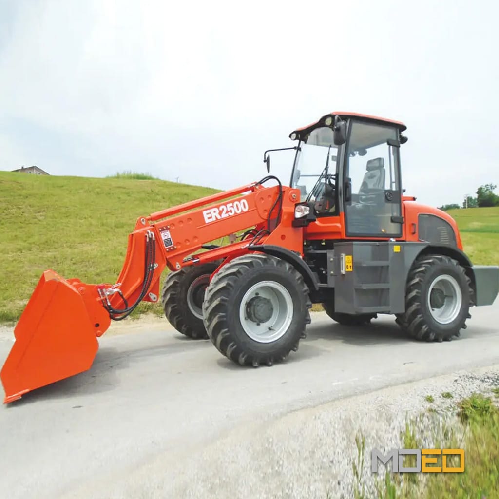 Everun ER2500 4WD chargeur articulé cabine fermée chantier