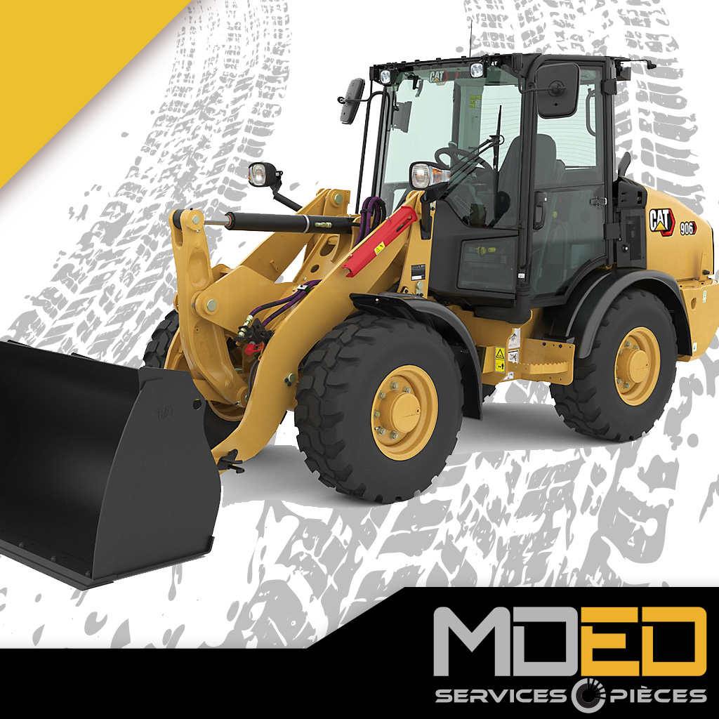 chargeur compact cat 906 sur roues