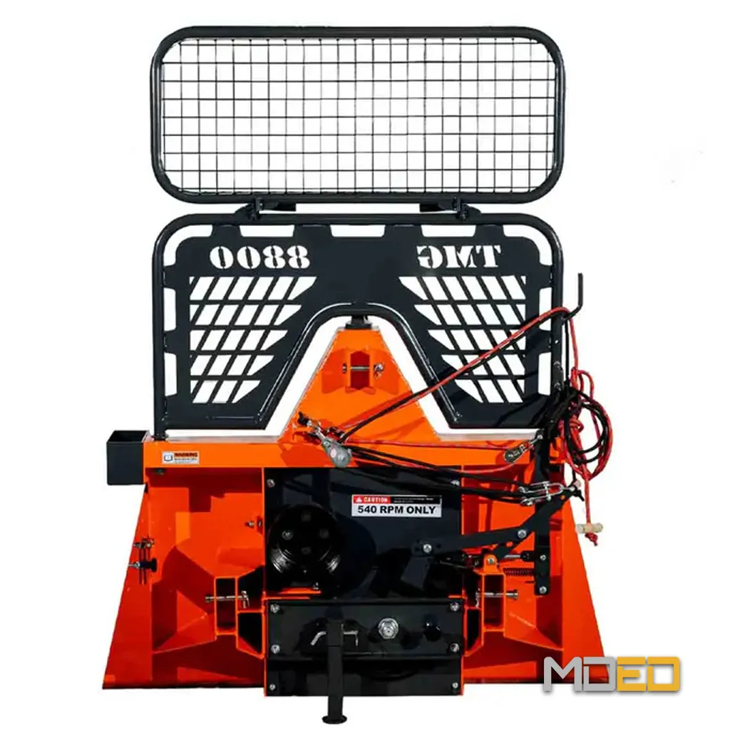 treuil forestier TMG FW50T PTO vue arrière attelage tracteur système câble