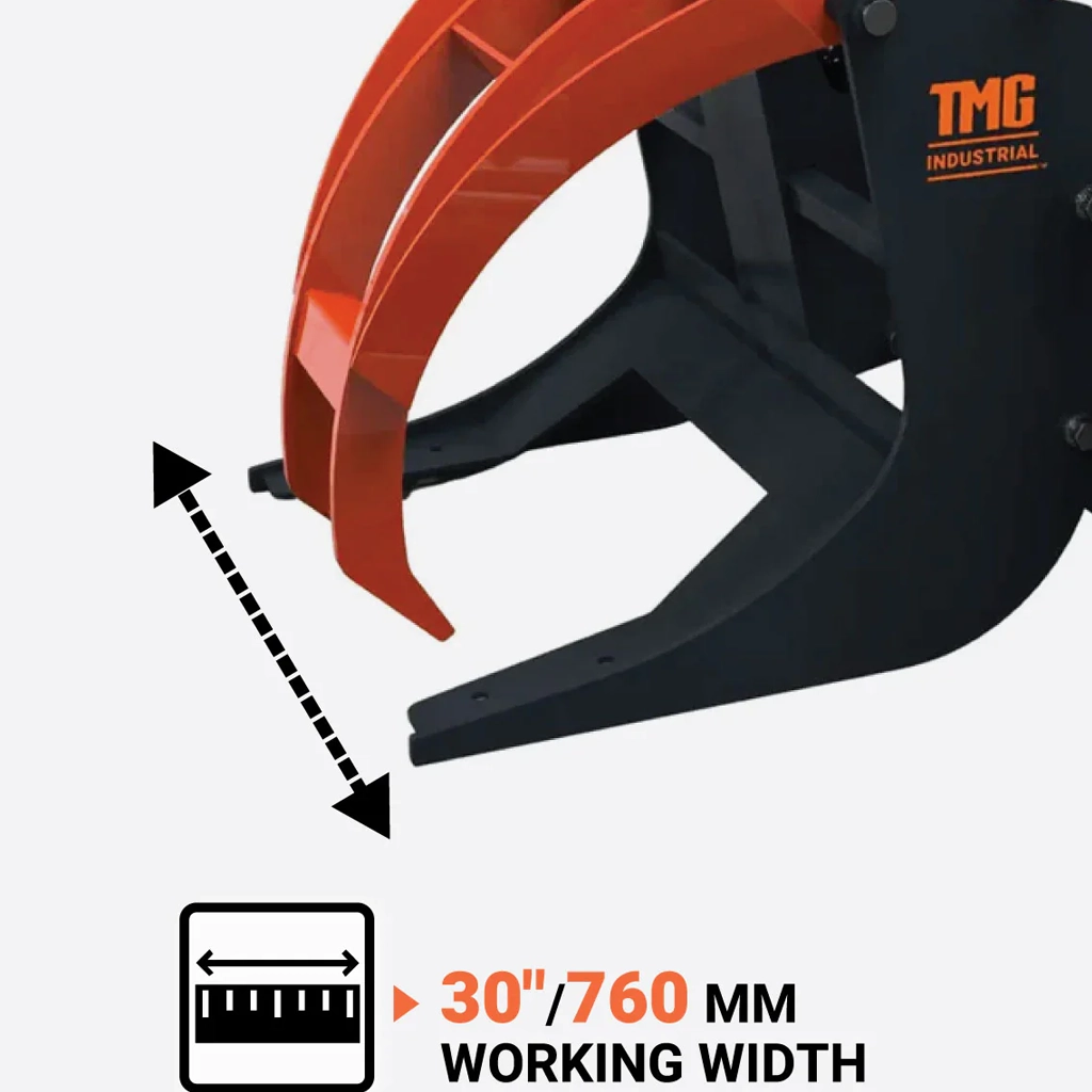 Largeur de travail de 760 mm du grappin à billots TMG-SLG30