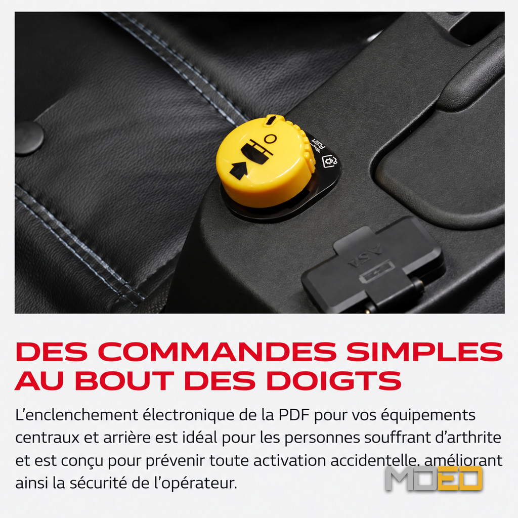 Commande électronique de PDF du tracteur Mahindra 1123 HST 4WD
