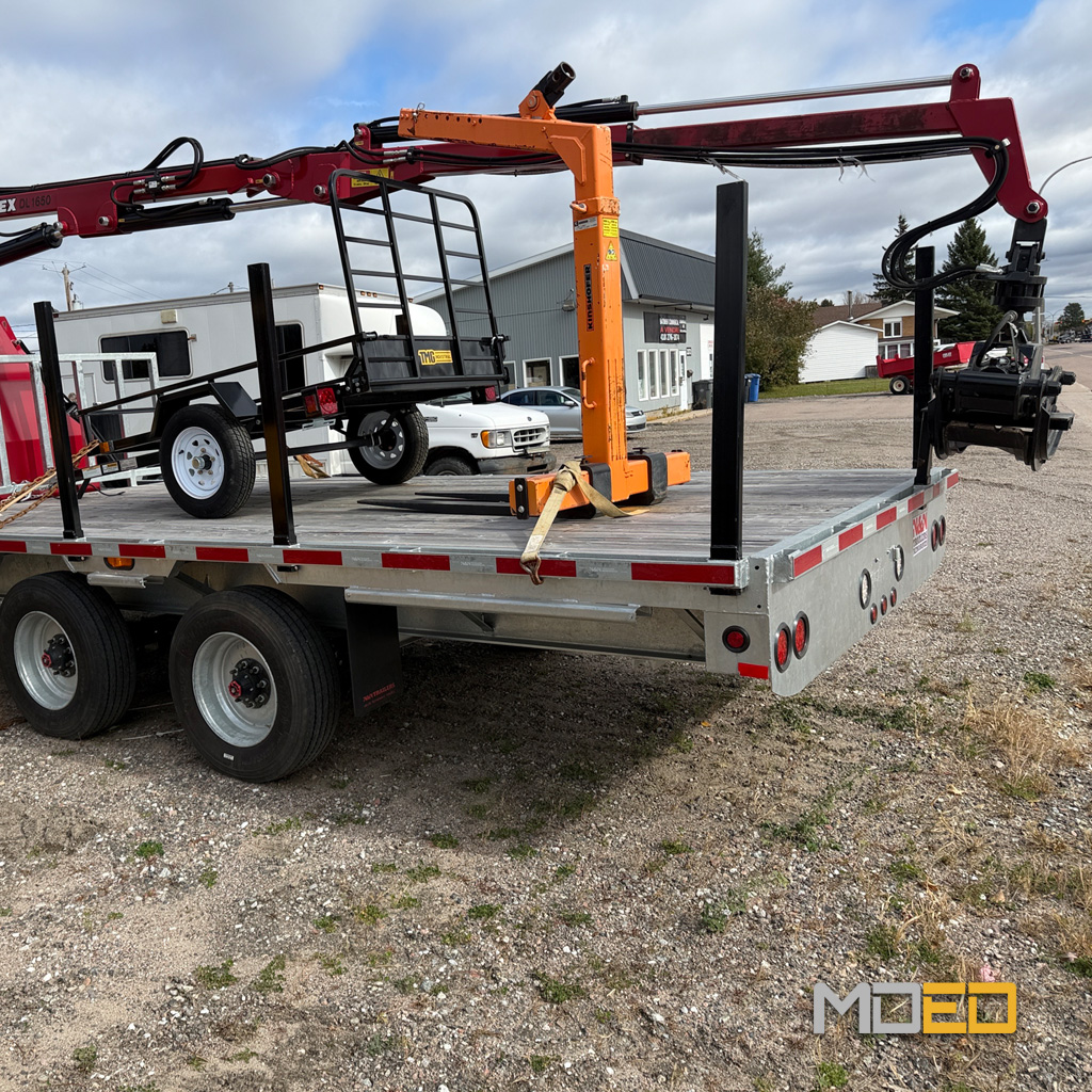 Vue arrière de la remorque autochargeuse Jolex DL1650 20 000 lb